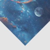 Decoupage grillige hete haar ballon portret tissuepapier (Detail)