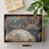 Decoupage grillige hete lucht ballon ritten tissuepapier (Geschenk)