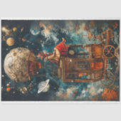 Decoupage grillige hete lucht ballon ritten tissuepapier (Voorkant)