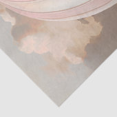 Decoupage grillige hete luchtballon roze wit tissuepapier (Detail)