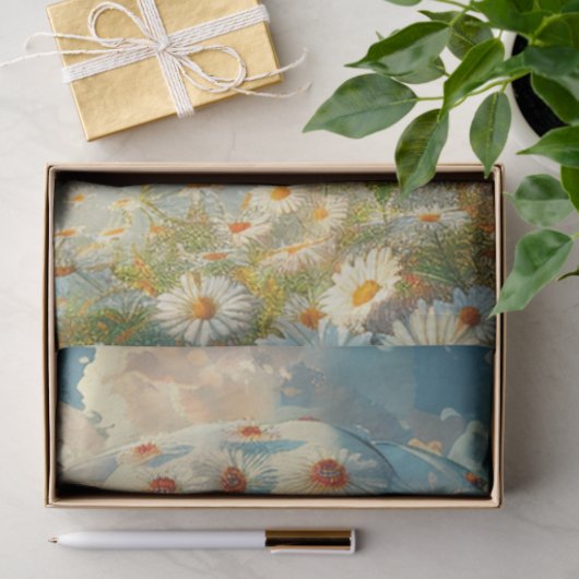 Decoupage  grillige heteluchtballonvaart tissuepapier (Geschenk)