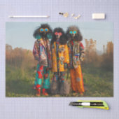 Decoupage grillige hippie poedels weefsel papier (Craft)