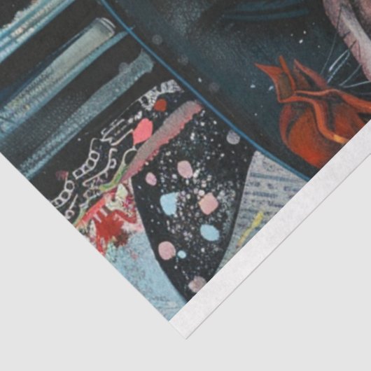 Decoupage grillige Jester Girl Fiona Tissuepapier (Detail)