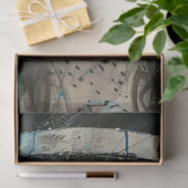 Decoupage grillige Jester Girl Harlequin Star Tissuepapier (Geschenk)