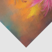 Decoupage grillige kaketoes heldere veren tissuepapier (Detail)