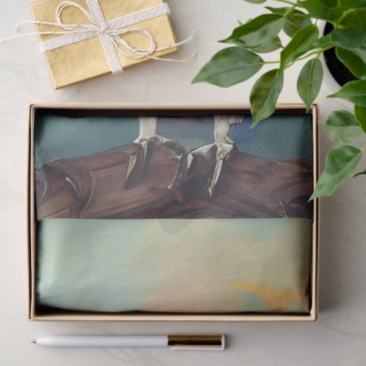 Decoupage grillige kaketoes levendig gekleurd tissuepapier (Geschenk)