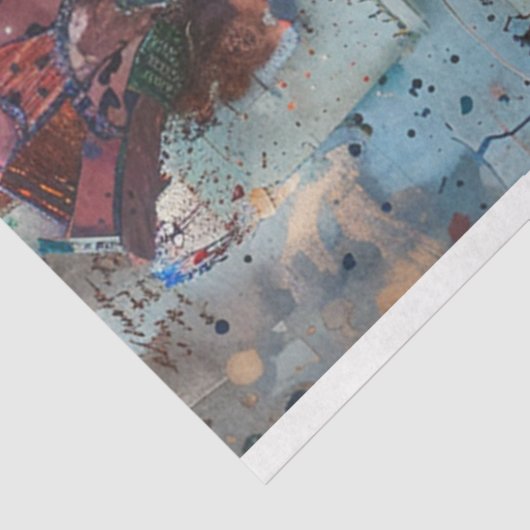 Decoupage grillige karakter clown Jester Tissuepapier (Detail)