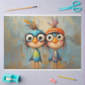 Decoupage grillige karakter Wackadoodle Brothers Tissuepapier (Craft)