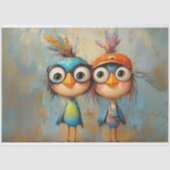 Decoupage grillige karakter Wackadoodle Brothers Tissuepapier (Voorkant)