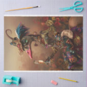 Decoupage grillige karakter Wackadoodle Lady Tissuepapier (Craft)