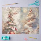 Decoupage grillige kerstboom 2 per vel tissuepapier (Craft)