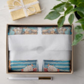 Decoupage grillige kerstcircus scene tissuepapier (Geschenk)