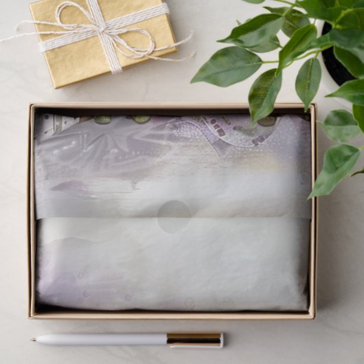 Decoupage grillige kikker paar reizen tissuepapier (Geschenk)