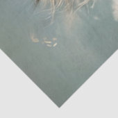 Decoupage grillige kitten balanceren op hoge draad tissuepapier (Detail)