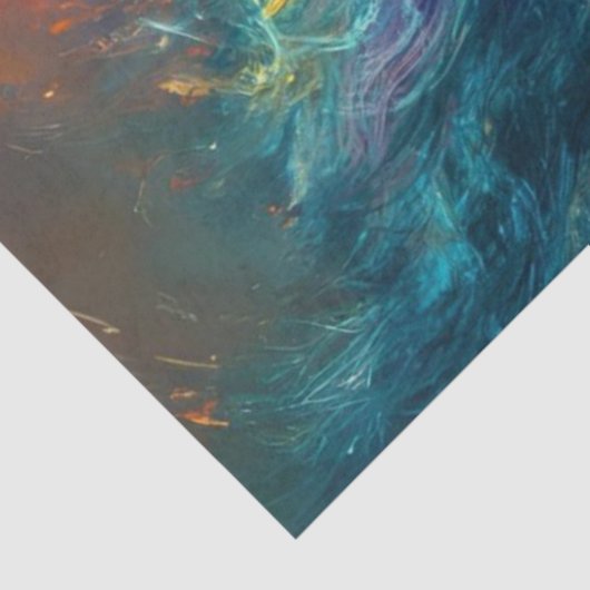 Decoupage grillige kleine wezens gloeiend haar tissuepapier (Detail)