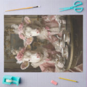 Decoupage grillige Koe Daisy & Rosie Tea Party Tissuepapier (Craft)