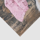 Decoupage grillige Koe Pink Bandana Tissuepapier (Detail)
