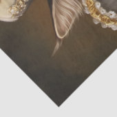 Decoupage grillige koninklijke kat Franse kleding Tissuepapier (Detail)