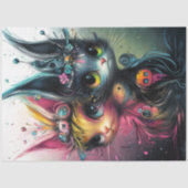 Decoupage grillige levendig gekleurde katten tissuepapier (Voorkant)