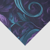 Decoupage grillige levendige Blauwgroen Blue Pumpk Tissuepapier (Detail)