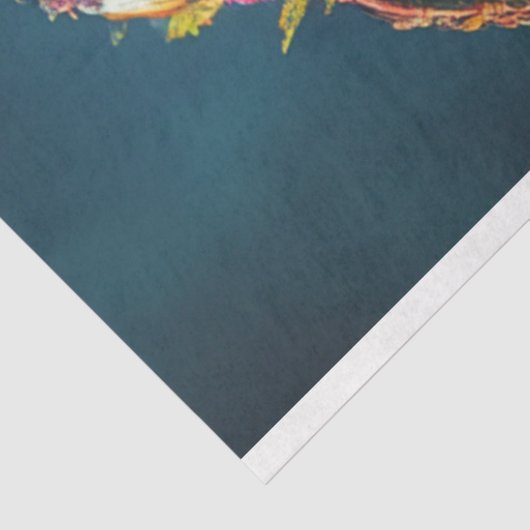 Decoupage grillige levendige gekleurde strandlaman tissuepapier (Detail)