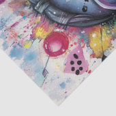 Decoupage grillige levendige meisje personages tissuepapier (Detail)