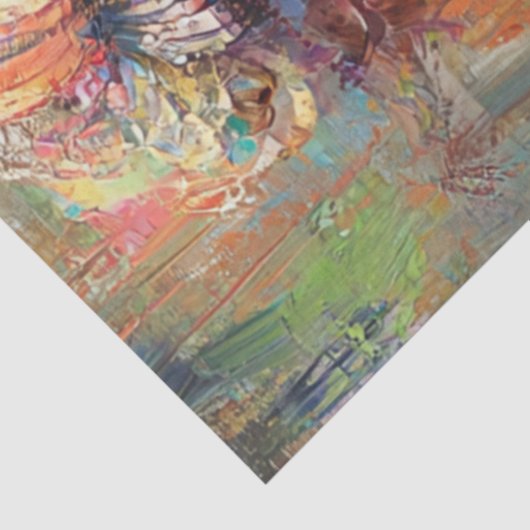 Decoupage grillige levendige vrouw danser tissuepapier (Detail)