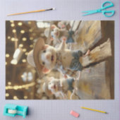 Decoupage grillige lijn dansende muis tissuepapier (Craft)