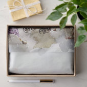 Decoupage grillige Lila kikker paar reizen Tissuepapier (Geschenk)