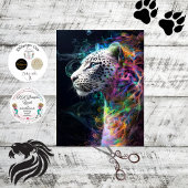 Decoupage grillige luipaard levendige wervelende k tissuepapier