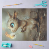 Decoupage grillige magische Mini Dragon schepsel Tissuepapier (Craft)