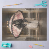 Decoupage grillige Mode Show Standaard Poedel Tissuepapier (Craft)