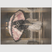 Decoupage grillige Mode Show Standaard Poedel Tissuepapier (Voorkant)