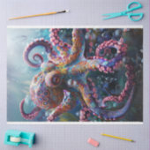 Decoupage grillige octopus fotografie tissuepapier (Craft)