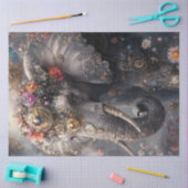 Decoupage grillige olifant sieraden versierd tissuepapier (Craft)