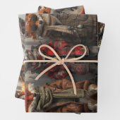 Decoupage grillige ondeugende Bretz FoxBrothers Inpakpapier Vel (In situ)