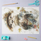 Decoupage grillige Otter Japanse kleding Tissuepapier (Craft)