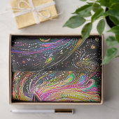 Decoupage grillige paard levendige Abstracte werve Tissuepapier (Geschenk)