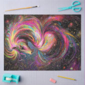 Decoupage grillige paard levendige Abstracte werve Tissuepapier (Craft)