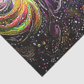 Decoupage grillige paard levendige Abstracte werve Tissuepapier (Detail)