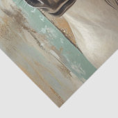 Decoupage grillige paarden matching bogen en teuge tissuepapier (Detail)