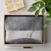 Decoupage grillige Paarse zwarte Cat Top Hat Tissuepapier (Geschenk)