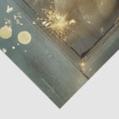 Decoupage grillige paaskuiken neergestreken op ven tissuepapier (Detail)