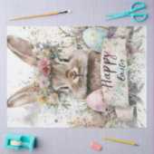 Decoupage grillige Pasen Bunny Basket & Eieren Tissuepapier (Craft)