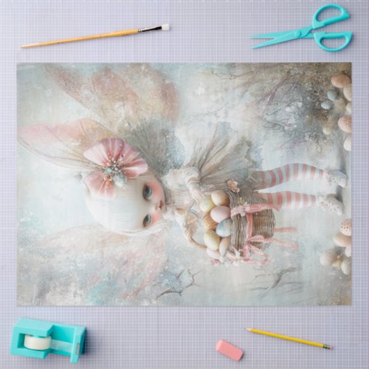 Decoupage grillige Pasen Fairy Wings & Eieren Tissuepapier (Craft)