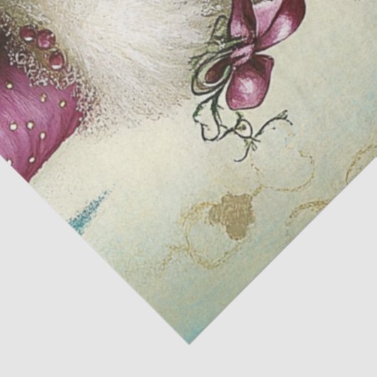 Decoupage grillige Pasen Gestreepte Kousen Eieren Tissuepapier (Detail)