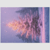 Decoupage grillige pastel roze kerstboom tissuepapier (Voorkant)