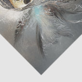 Decoupage grillige pinguïn is een prive tissuepapier (Detail)