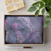 Decoupage grillige Pinkish Hue Highland Koe Pond Tissuepapier (Geschenk)