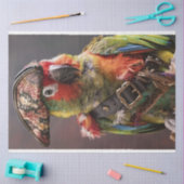 Decoupage grillige piraat Conure papegaai Tissuepapier (Craft)